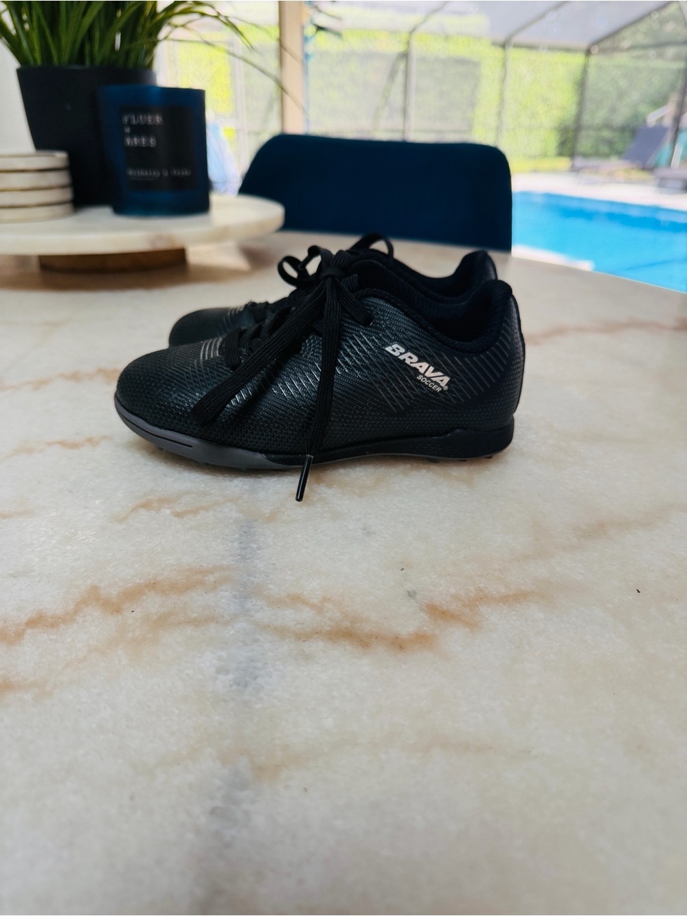 Brava Kids' Black Lace-Up Sneakers